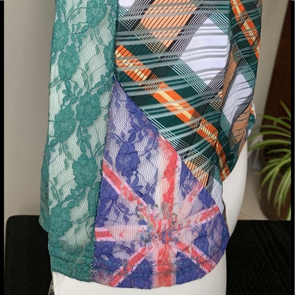 Green Woman shoulder Top for teen - Picture 3 of 3